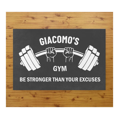 Tappeto zerbino personalizzato - home gym - con stampa ad alta qualità, ideale per ingressi