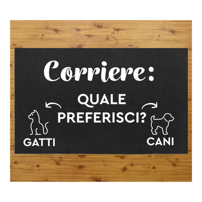 Tappeto zerbino personalizzato - SONDAGGIO PER ANIMALI DOMESTICI - con stampa ad alta qualità, ideale per ingressi