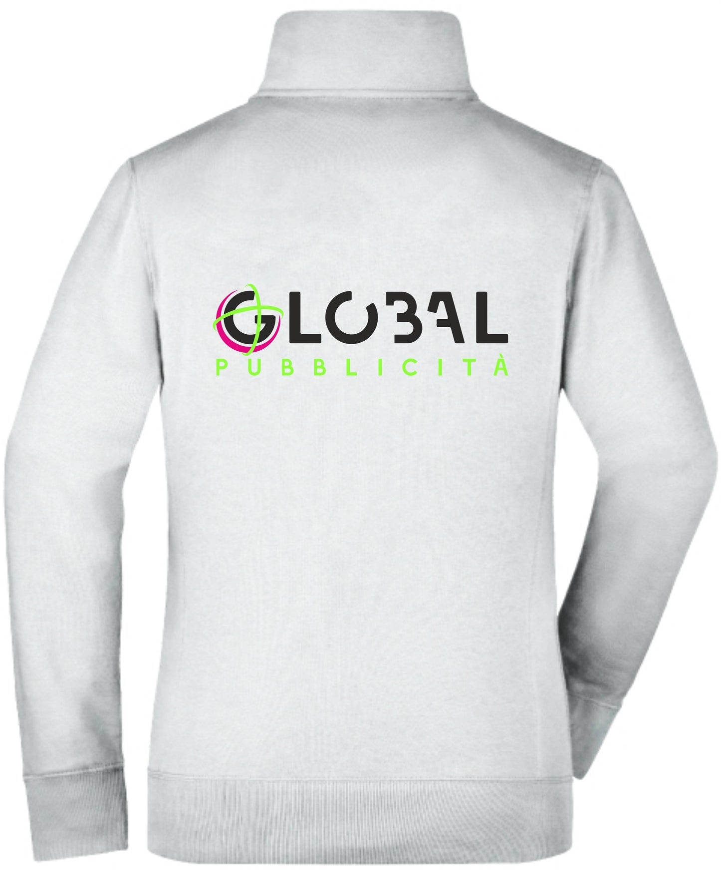 Stock 100 Felpe con zip Uomo - Personalizzate con logo Stampa lato cuore e retro - Maglietta Super vestibilità Top qualità
