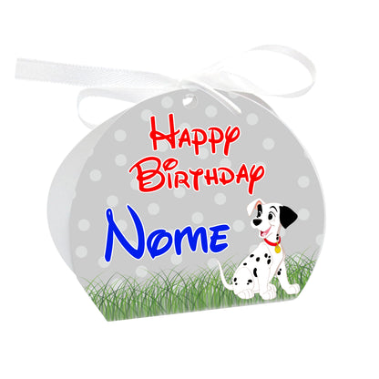 GLOBAL Scatole Portaconfetti per Compleanno Personalizzate - LA CARICA DEI 101 - Scatoline Bomboniere compleanno con nastrino personalizzato MADE IN ITALY
