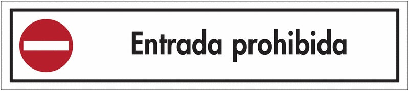 GLOBAL CARTELLO SEGNALETICO UNI - Dirección prohibida - Prohibido pasar - Adesivo Extra Resistente, Pannello in Forex, Pannello In Alluminio
