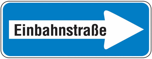 GLOBAL CARTELLO SEGNALETICO UNI - Einbahnstraße - Adesivo Extra Resistente, Pannello in Forex, Pannello In Alluminio