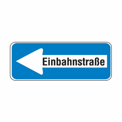 GLOBAL CARTELLO SEGNALETICO UNI - Einbahnstraße linksweisend - Adesivo Extra Resistente, Pannello in Forex, Pannello In Alluminio