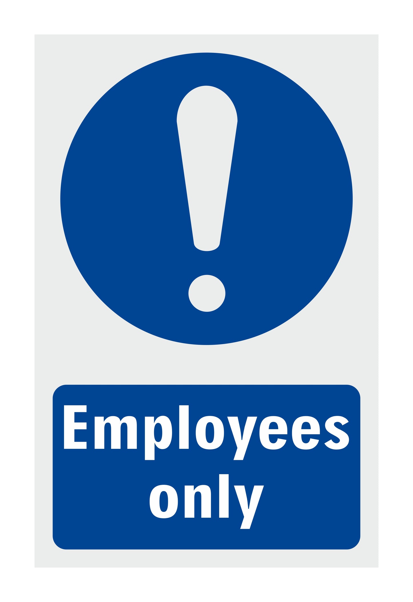 GLOBAL CARTELLO SEGNALETICO - Employee Only r - Adesivo Extra Resistente, Pannello in Forex, Pannello In Alluminio