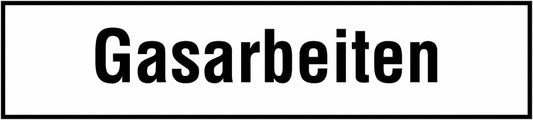 GLOBAL CARTELLO SEGNALETICO UNI - Gasarbeiten - Adesivo Extra Resistente, Pannello in Forex, Pannello In Alluminio