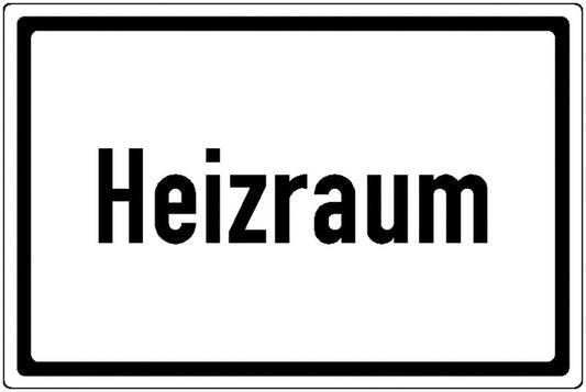 GLOBAL CARTELLO SEGNALETICO - Heizraum -  Adesivo Extra Resistente, Pannello in Forex, Pannello In Alluminio