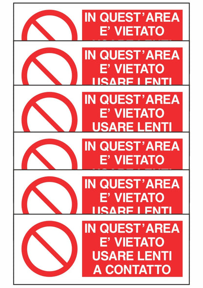 KIT DI 6 ADESIVI UNI - È VIETATO TENERE ACCESI E USARE TELEFONI CELLULARI - Pittogramma ISO 7010 Con Stampa Diretta U.V. (IDEALE ANCHE PER ESTERNO)