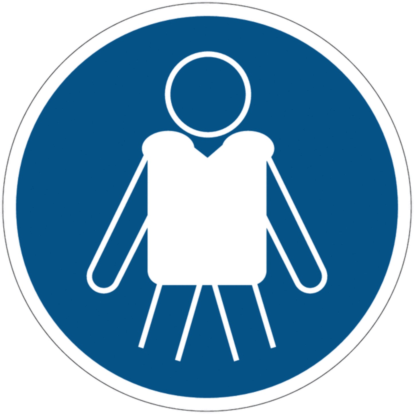 NEW CARTELLO SEGNALETICO ROTONDO - Indossare i dispositivi di galleggiamento personali - Adesivo Extra Resistente, Pannello in Forex, Pannello In AlluminioNon alterare lo stato dell’interruttore