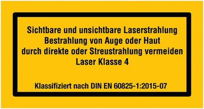 GLOBAL CARTELLO SEGNALETICO UNI - Kennzeichnung für Laserklassen - Adesivo Extra Resistente, Pannello in Forex, Pannello In Alluminio