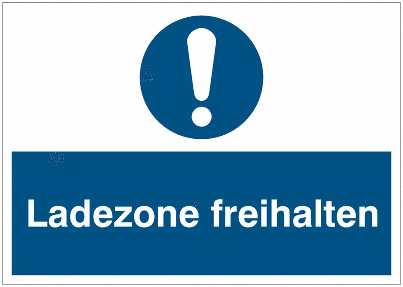 GLOBAL CARTELLO SEGNALETICO - Ladezone freihalten -  Adesivo Extra Resistente, Pannello in Forex, Pannello In Alluminio