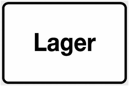 GLOBAL CARTELLO SEGNALETICO - Lager -  Adesivo Extra Resistente, Pannello in Forex, Pannello In Alluminio