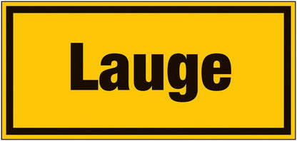 GLOBAL CARTELLO SEGNALETICO UNI - Lauge - Adesivo Extra Resistente, Pannello in Forex, Pannello In Alluminio