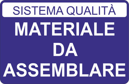 GLOBAL CARTELLO SEGNALETICO - MATERIALE DA ASSEMBLARE - Adesivo Extra Resistente, Pannello in Forex, Pannello In Alluminio