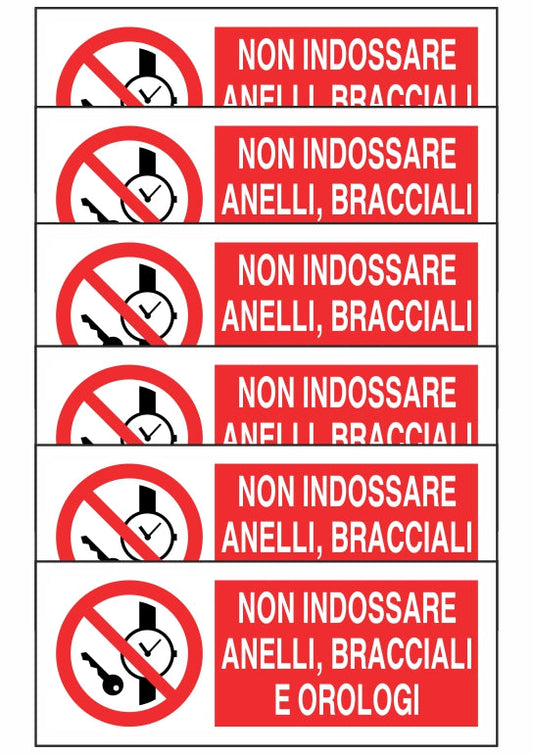 KIT DI 6 ADESIVI UNI - VIETATO ACCEDERE OLTRE LA BARRIERA PRIMA CHE SIA STATA TOLTA LA TENSIONE - Pittogramma ISO 7010 Con Stampa Diretta U.V. (IDEALE ANCHE PER ESTERNO)