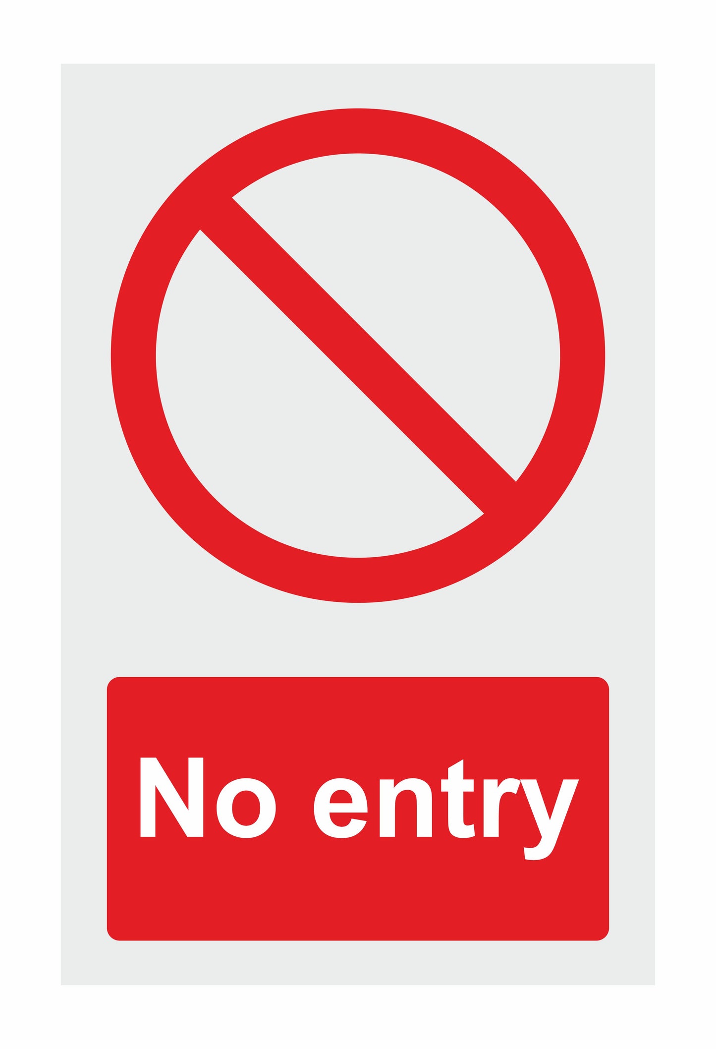 GLOBAL CARTELLO SEGNALETICO - No Entry - Adesivo Extra Resistente, Pannello in Forex, Pannello In Alluminio