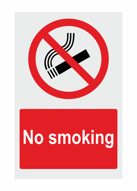 GLOBAL CARTELLO SEGNALETICO - No Smoking mod 2 - Adesivo Extra Resistente, Pannello in Forex, Pannello In Alluminio