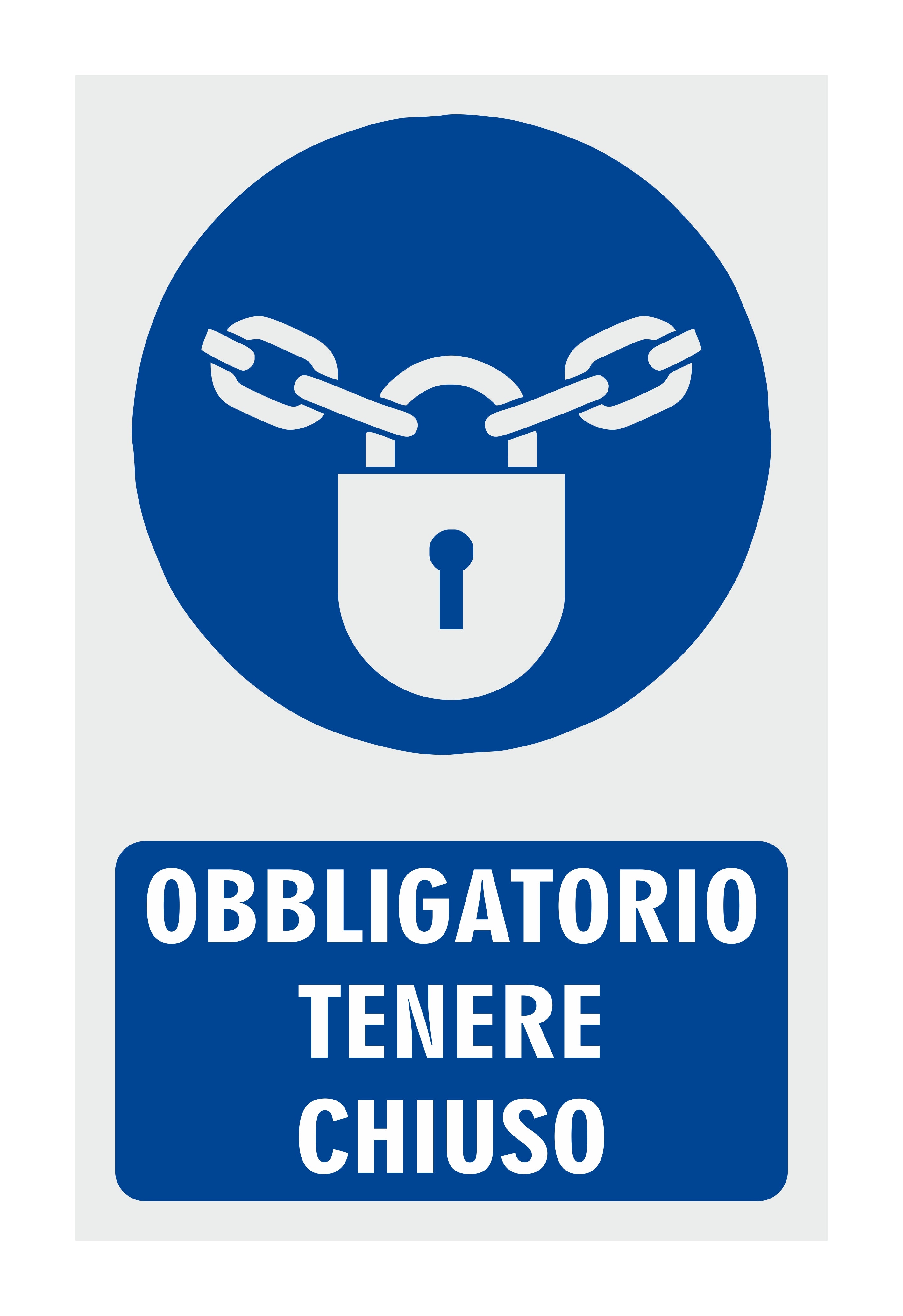 GLOBAL CARTELLO SEGNALETICO - OBBLIGATORIO TENERE CHIUSO - Adesivo Res ...