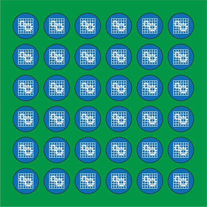 PACCO DA 6 KIT DI 6 ADESIVI ROTONDI - OBBLIGO DI APPLICARE IL RIPARO ALLE MACCHINE - Pittogramma ISO 7010 Con Stampa Diretta U.V.