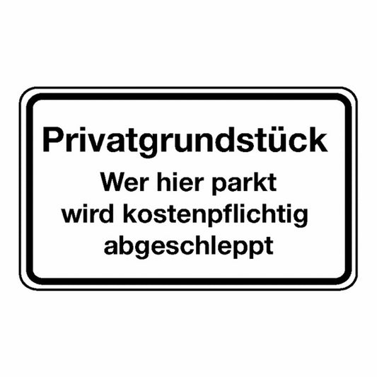 GLOBAL CARTELLO SEGNALETICO - Privatgrundstück Wer hier parkt ... -  Adesivo Extra Resistente, Pannello in Forex, Pannello In Alluminio