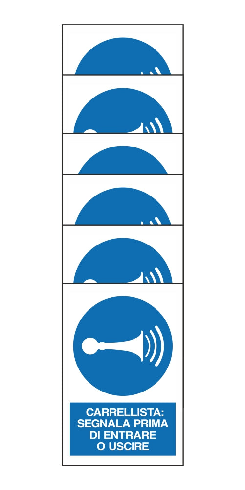 KIT DI 6 ADESIVI RETTANGOLARI - SEGNALA PRIMA DI ENTRARE O USCIRE - Pittogramma ISO 7010 Con Stampa Diretta U.V. (IDEALE ANCHE PER ESTERNO)