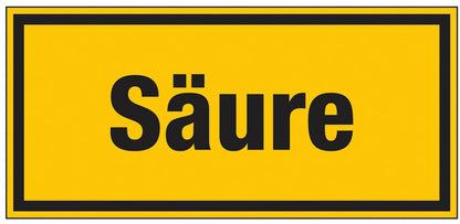 GLOBAL CARTELLO SEGNALETICO UNI - Säure - Adesivo Extra Resistente, Pannello in Forex, Pannello In Alluminio