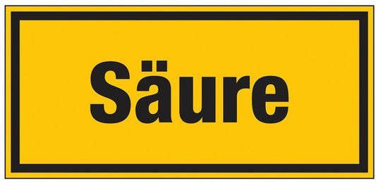 GLOBAL CARTELLO SEGNALETICO UNI - Säure - Adesivo Extra Resistente, Pannello in Forex, Pannello In Alluminio
