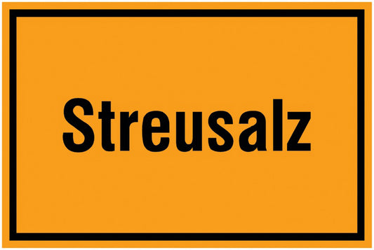 GLOBAL CARTELLO SEGNALETICO - Streusalz -  Adesivo Extra Resistente, Pannello in Forex, Pannello In Alluminio
