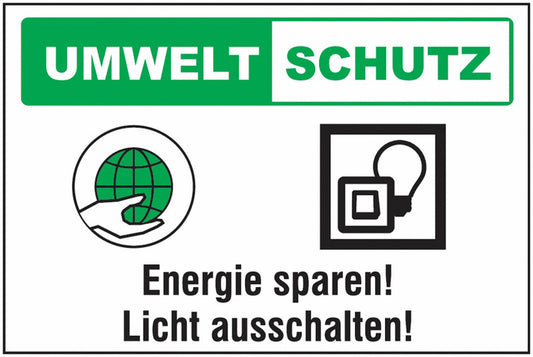 GLOBAL CARTELLO SEGNALETICO - Umwelt-Motivationsschilder -  Adesivo Extra Resistente, Pannello in Forex, Pannello In Alluminio