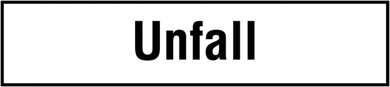 GLOBAL CARTELLO SEGNALETICO UNI - Unfall - Adesivo Extra Resistente, Pannello in Forex, Pannello In Alluminio