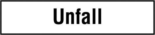 GLOBAL CARTELLO SEGNALETICO UNI - Unfall - Adesivo Extra Resistente, Pannello in Forex, Pannello In Alluminio