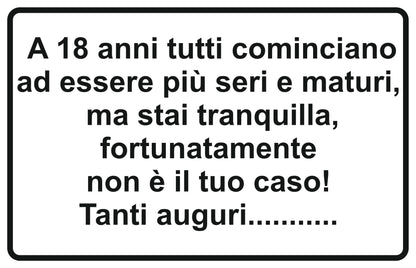 A 18 ANNI- CARTELLO SEGNALETICO ISO 7010 in Adesivo Resistente, Pannello in Forex, Pannello In Alluminio o in Plexiglas