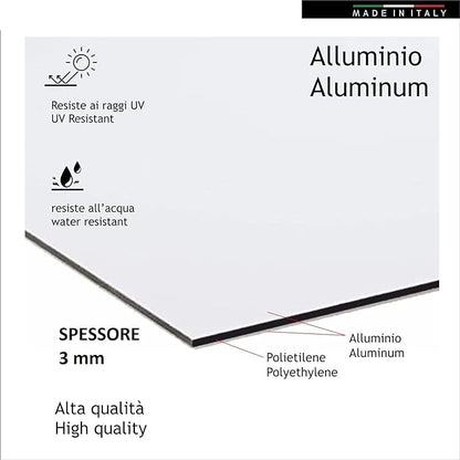 SALA RIUNIONI CON FRECCIA PERSONALIZZATA - CARTELLO SEGNALETICO UNI ISO 7010 in Adesivo Resistente, Pannello in Forex, Pannello In Alluminio