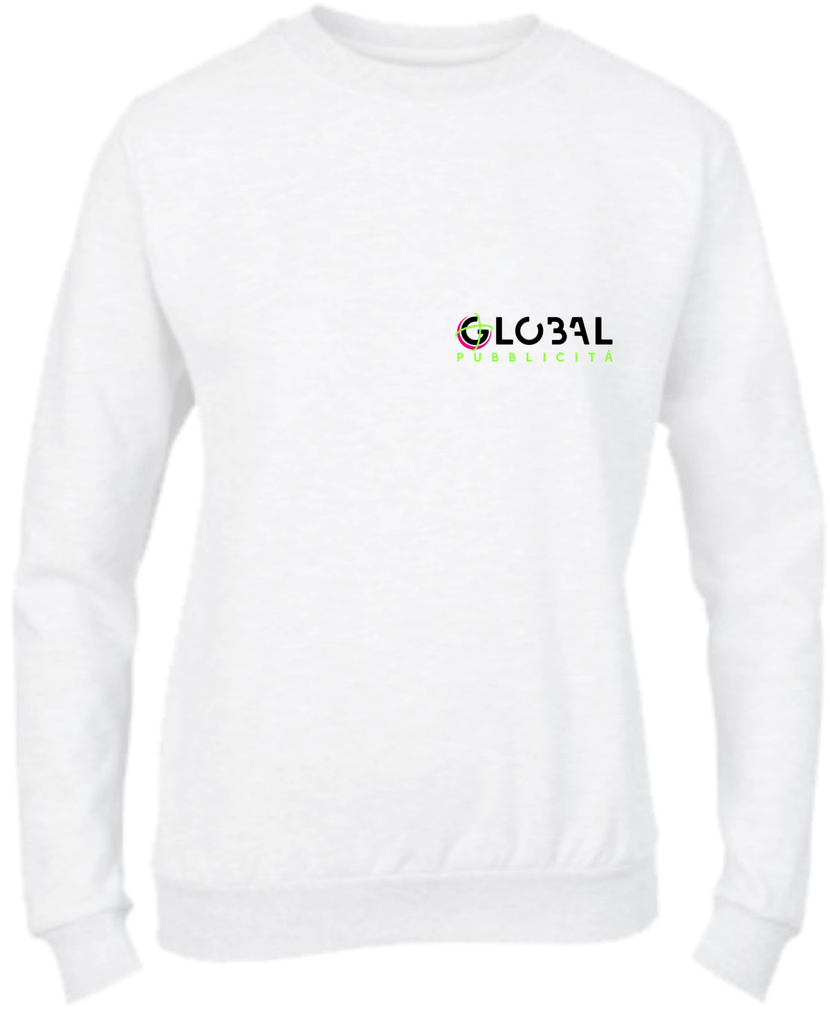 Stock 100 Felpe Girocollo Donna - Personalizzate con logo Stampa Lato cuore - Maglietta Super vestibilità Top qualità