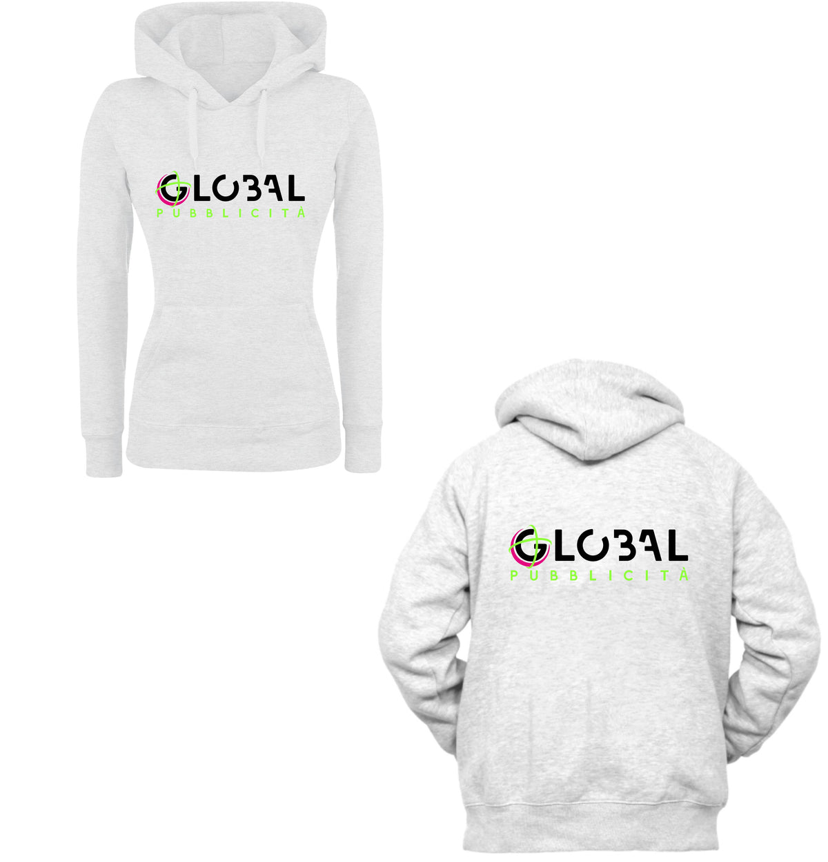 Stock 100 Felpe Cappuccio Donna - Personalizzate con logo Stampa fronte e retro - Maglietta Super vestibilità Top qualità