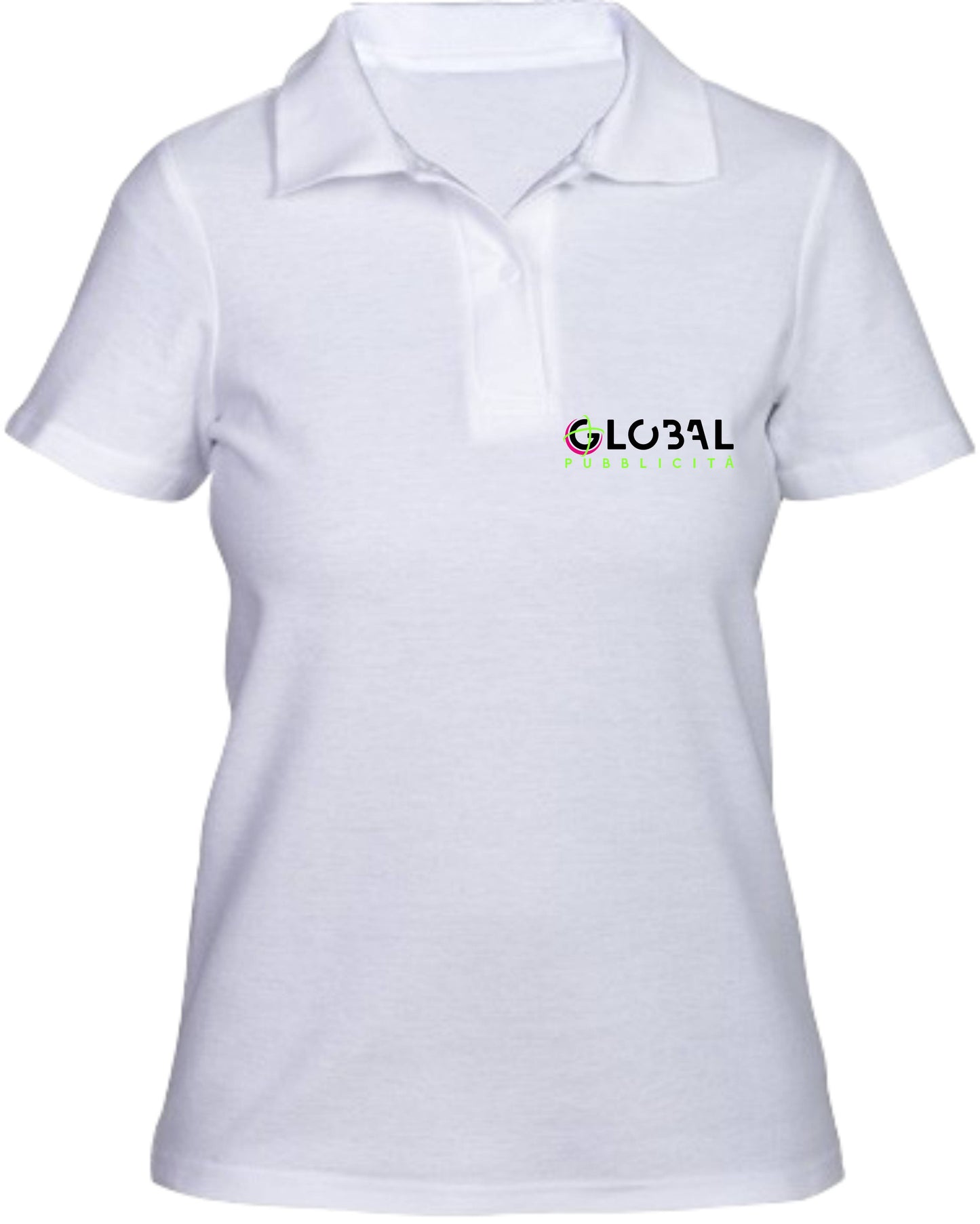 Stock 100 Polo Donna - Personalizzate con logo Stampa Lato cuore e Retro - Maglietta Super vestibilità Top qualità