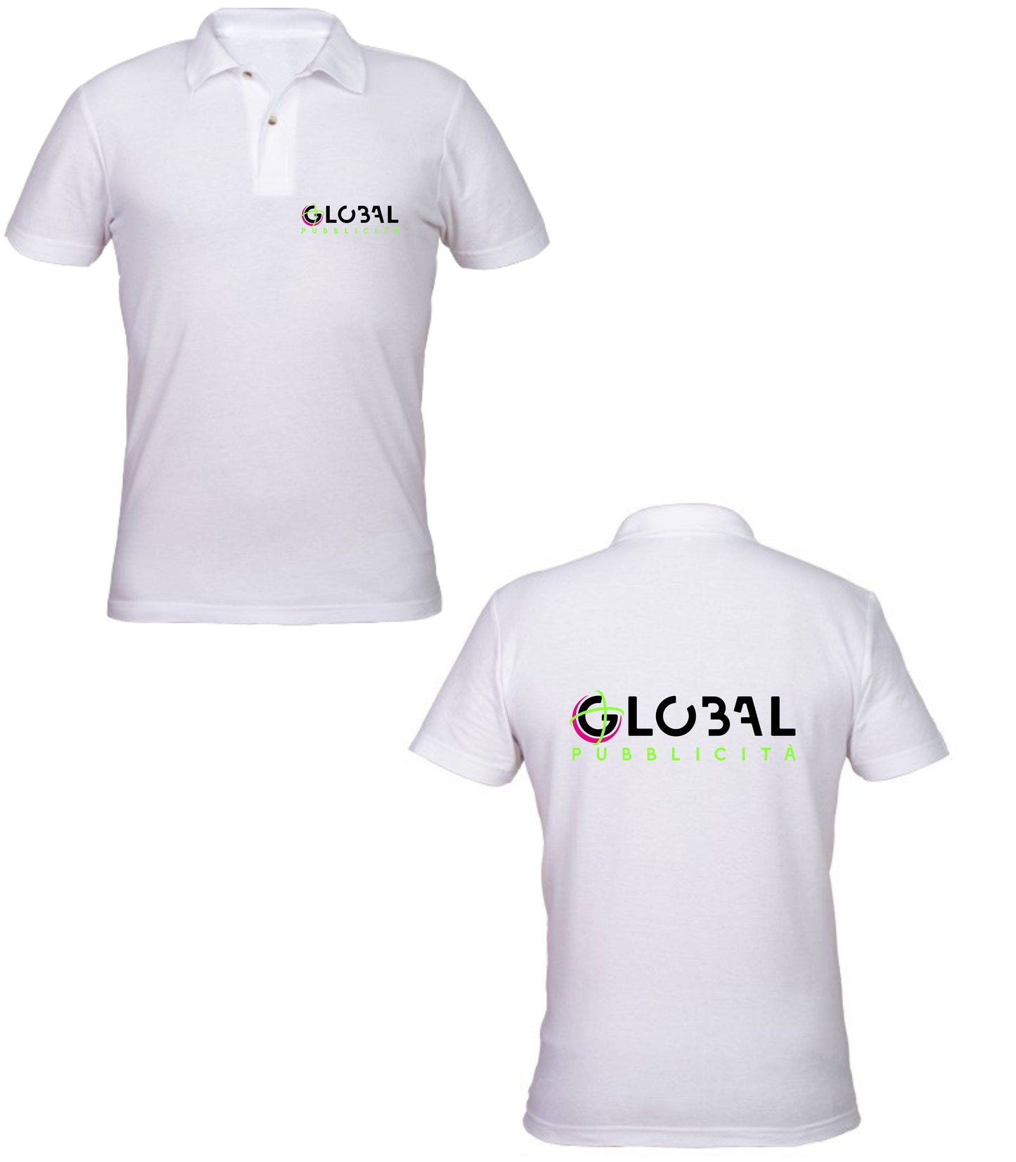 Stock 100 Polo Uomo - Personalizzate con logo Stampa Lato cuore e Retro - Maglietta Super vestibilità Top qualità