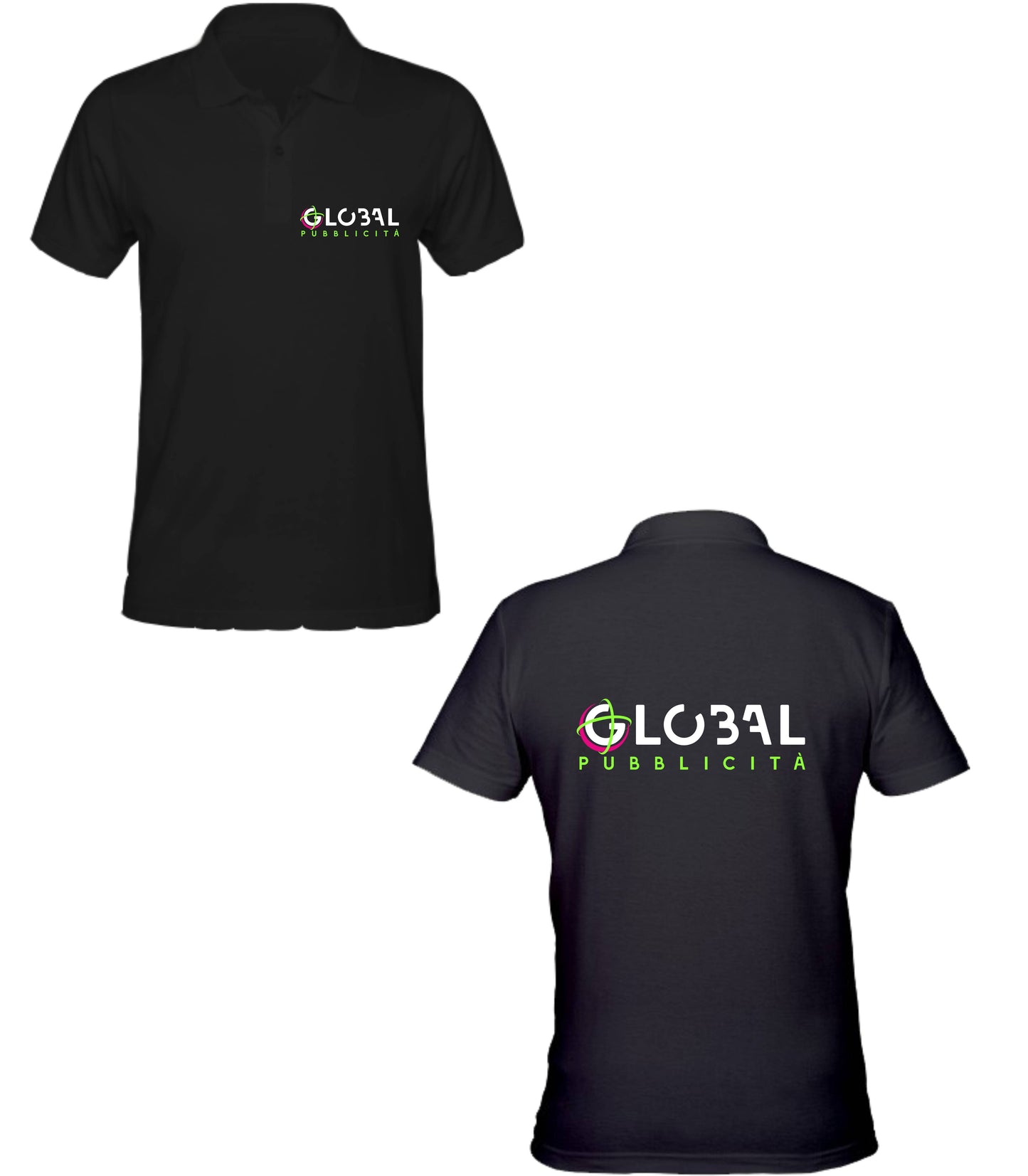 Stock 100 Polo Uomo - Personalizzate con logo Stampa Lato cuore e Retro - Maglietta Super vestibilità Top qualità