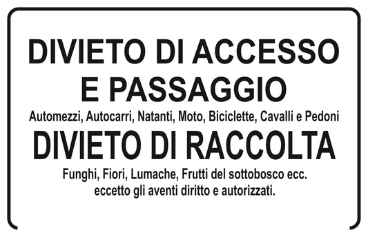 GLOBAL CARTELLO SEGNALETICO - divieto di accesso e passaggio automezzi autocarri - Adesivo Extra Resistente, Pannello in Forex, Pannello In Alluminio