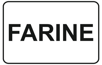 GLOBAL CARTELLO SEGNALETICO - farine - Adesivo Extra Resistente, Pannello in Forex, Pannello In Alluminio