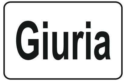 GLOBAL CARTELLO SEGNALETICO - giuria - Adesivo Extra Resistente, Pannello in Forex, Pannello In Alluminio