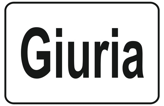 GLOBAL CARTELLO SEGNALETICO - giuria - Adesivo Extra Resistente, Pannello in Forex, Pannello In Alluminio