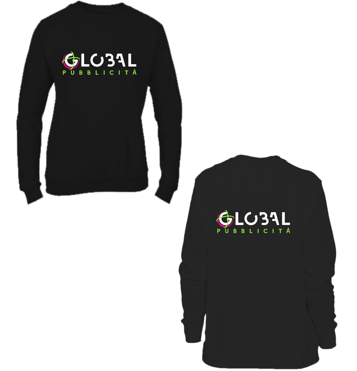 Stock 100 Felpe Girocollo Donna - Personalizzate con logo Stampa fronte e retro - Maglietta Super vestibilità Top qualità