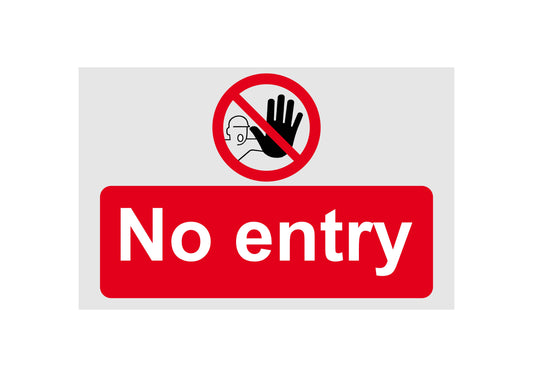 GLOBAL CARTELLO SEGNALETICO - no entry symbol - Adesivo Extra Resistente, Pannello in Forex, Pannello In Alluminio
