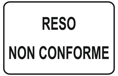GLOBAL CARTELLO SEGNALETICO - reso non conforme - Adesivo Extra Resistente, Pannello in Forex, Pannello In Alluminio