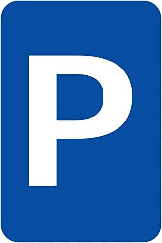 CARTELLO IN LAMIERA SCATOLATA RETTANGOLO 60X40 cm - Parcheggio - SEGNALE CATARIFRAGENTE