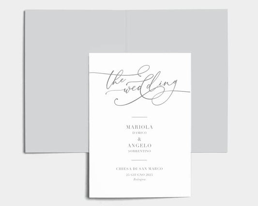 Libretto Cerimonia Nozze CON STAMPA AD ALTA QUALITÁ - Romantic Calligraphy - Libretto messa completamente PERSONALIZZABILE (ANCHE I COLORI)