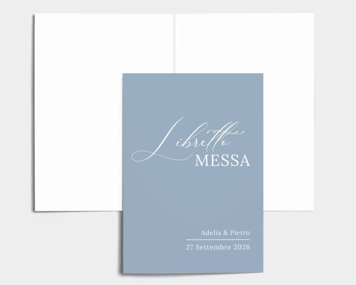Libretto Cerimonia Nozze CON STAMPA AD ALTA QUALITÁ - Love Song - Libretto messa completamente PERSONALIZZABILE (ANCHE I COLORI)