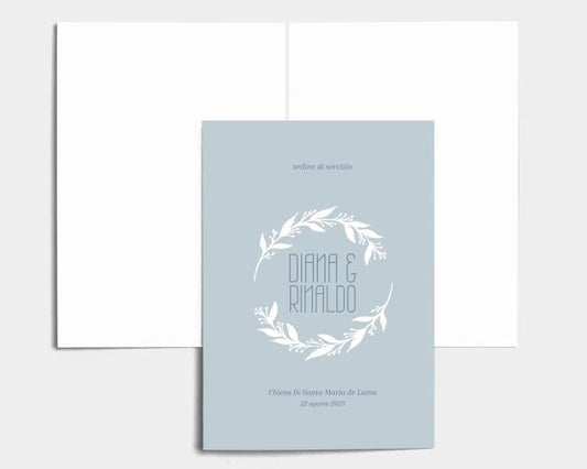 Libretto Cerimonia Nozze CON STAMPA AD ALTA QUALITÁ - Together - Libretto messa completamente PERSONALIZZABILE (ANCHE I COLORI)