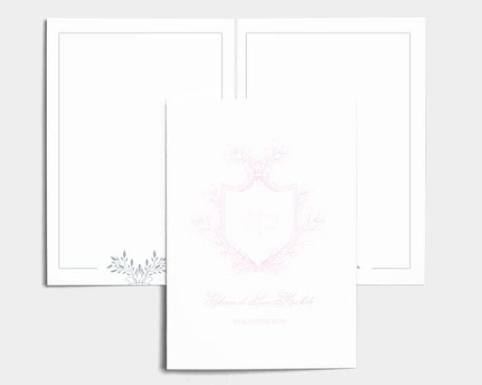 Libretto Cerimonia Nozze CON STAMPA AD ALTA QUALITÁ - Crest - Libretto messa completamente PERSONALIZZABILE (ANCHE I COLORI)