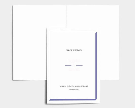 Libretto Cerimonia Nozze CON STAMPA AD ALTA QUALITÁ - Bari - Libretto messa completamente PERSONALIZZABILE (ANCHE I COLORI)